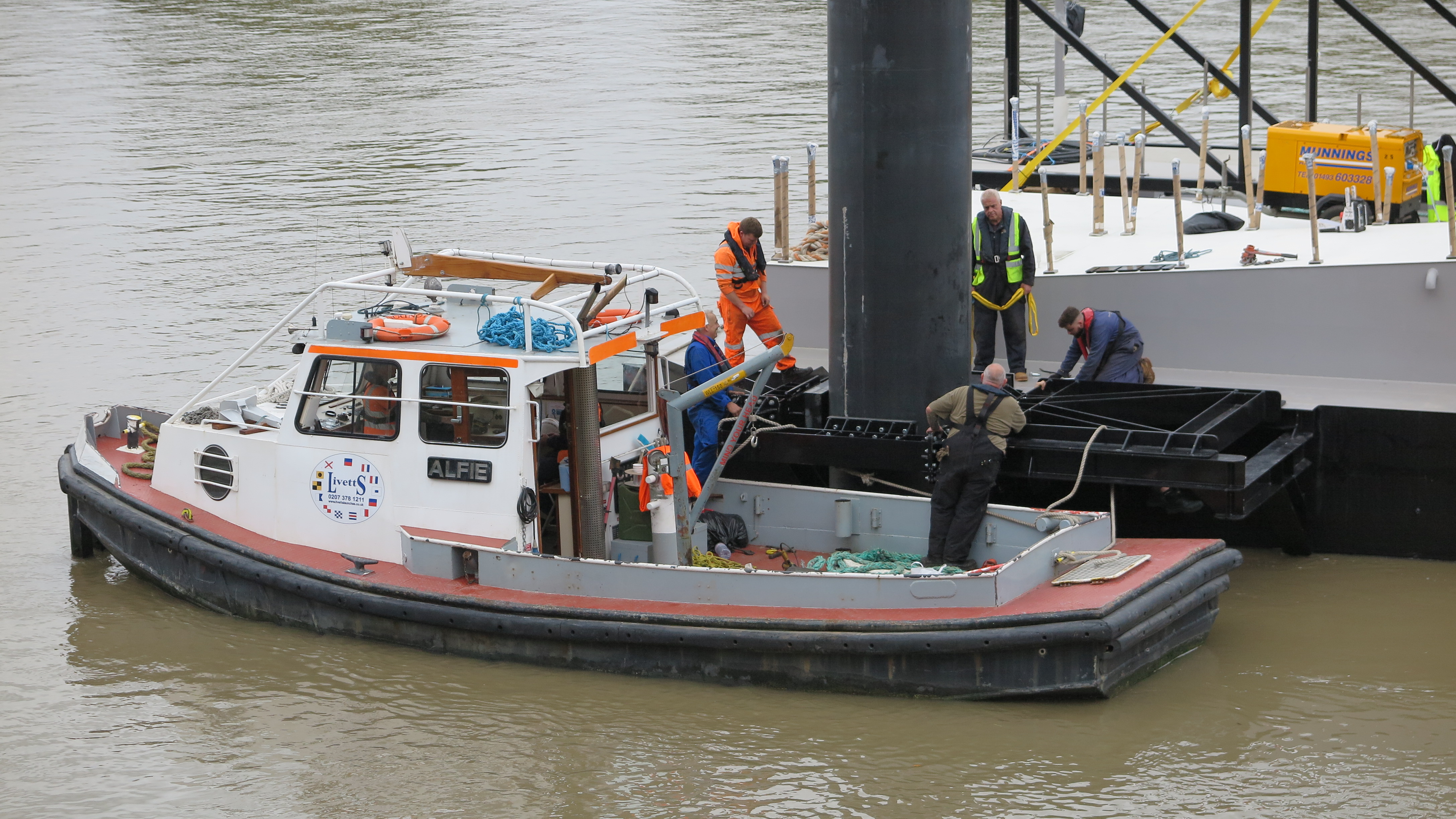 Construction of Battersea Pier