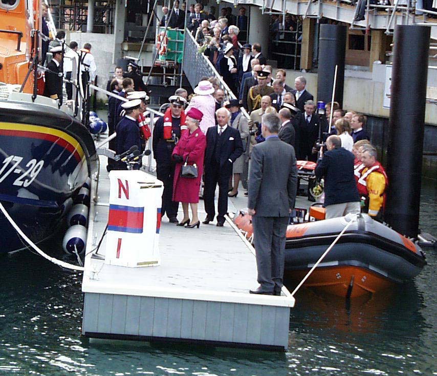 Queen Elizabeth II opens Falmouth Maritime Museum’s berthing pontoon