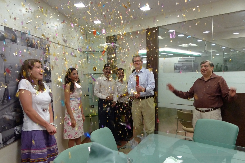 New Year celebrations in Mumbai Office
