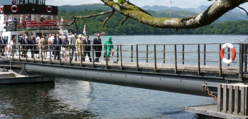 ‘Best Ever Day’ as Queen Elizabeth II visits Brockhole Pier