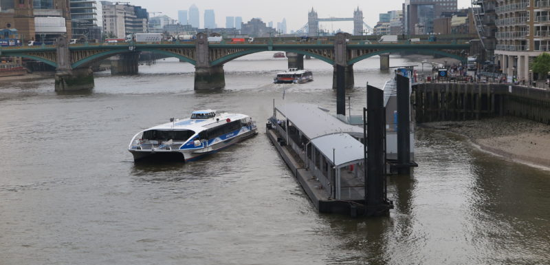 Bankside and Westminster piers extended