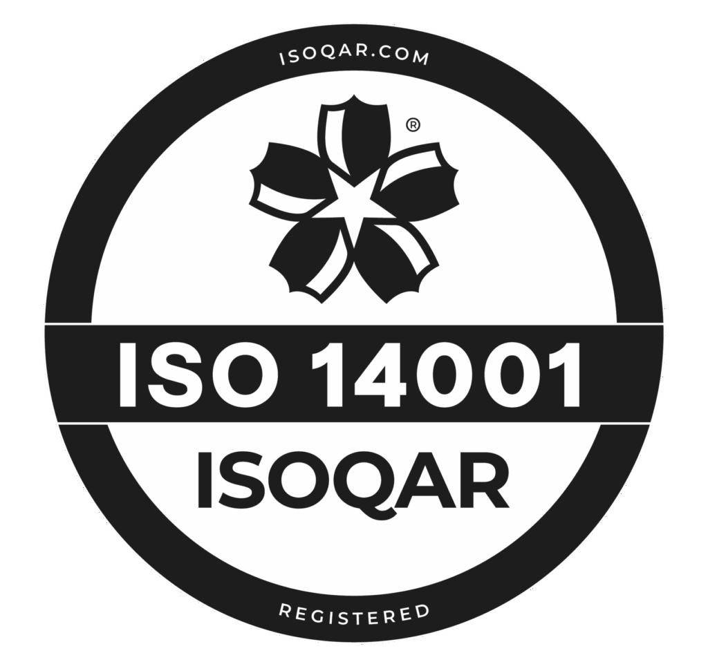 ISO 14001 ISOQAR Registered logo