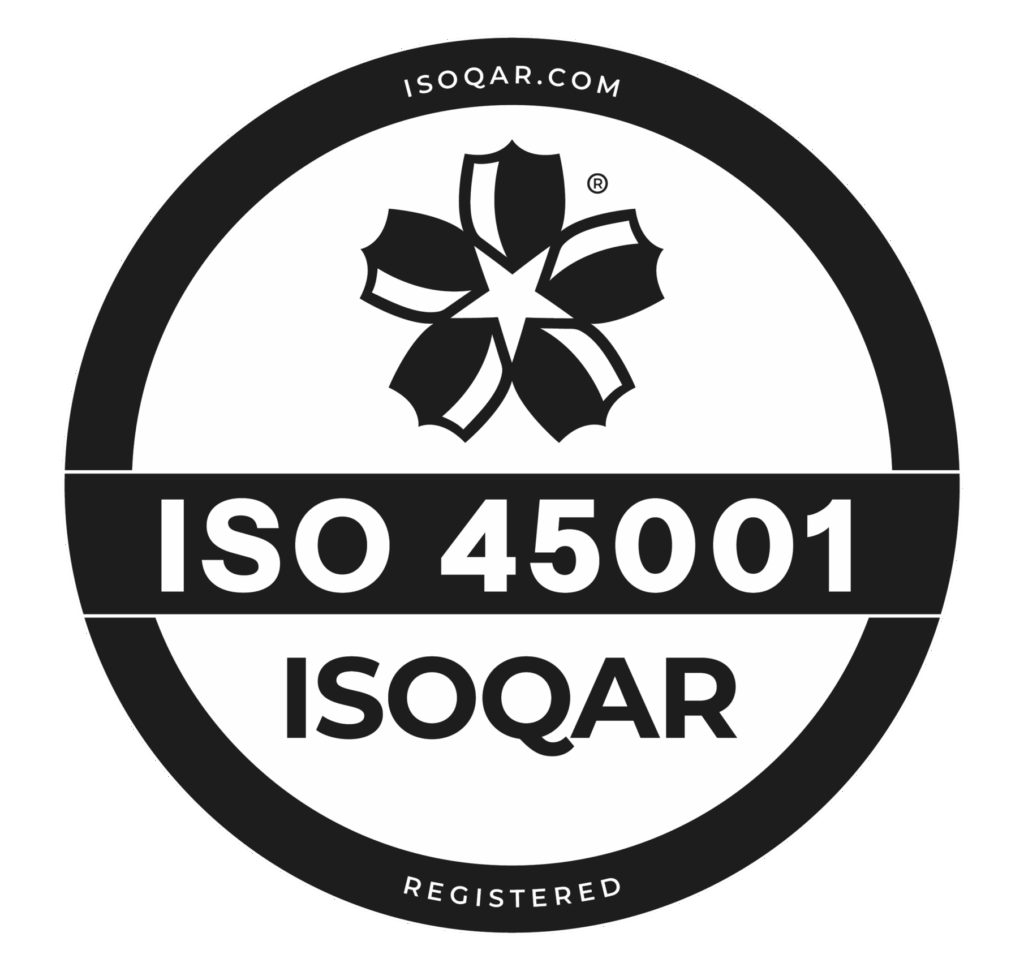 ISO 45001 ISOQAR Registered logo