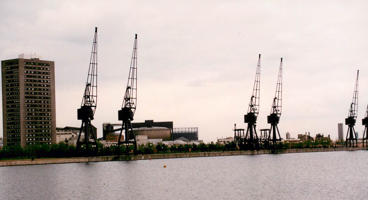 London Docklands Cranes