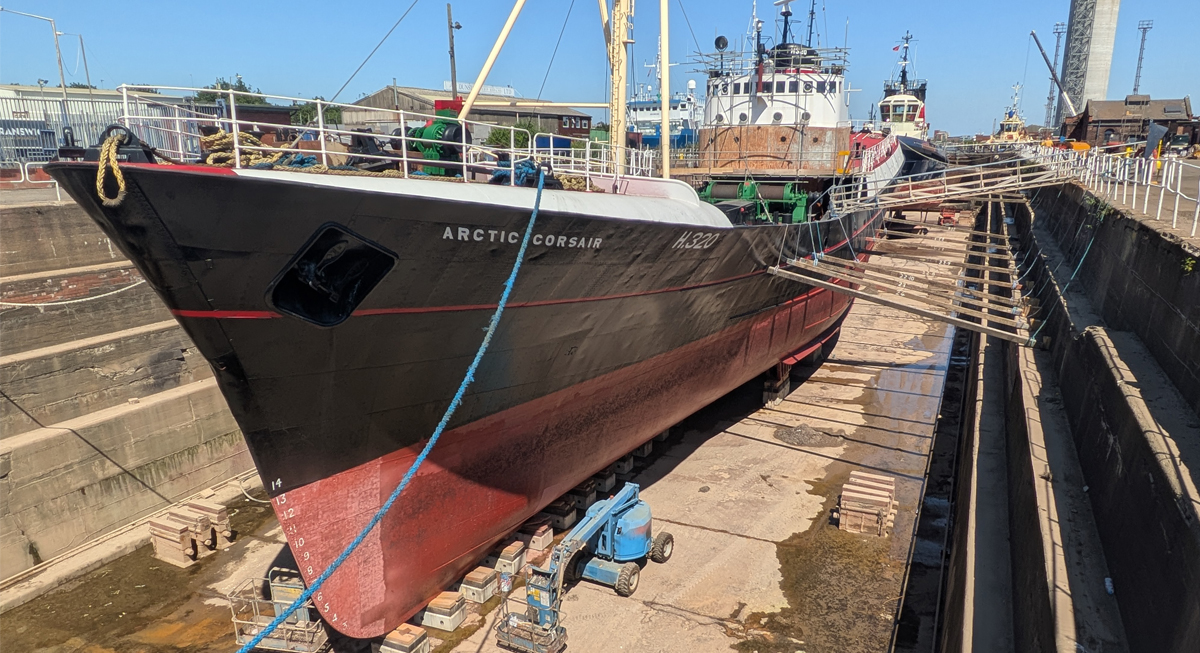 Successful relocation trial and final dry docking for Arctic Corsair