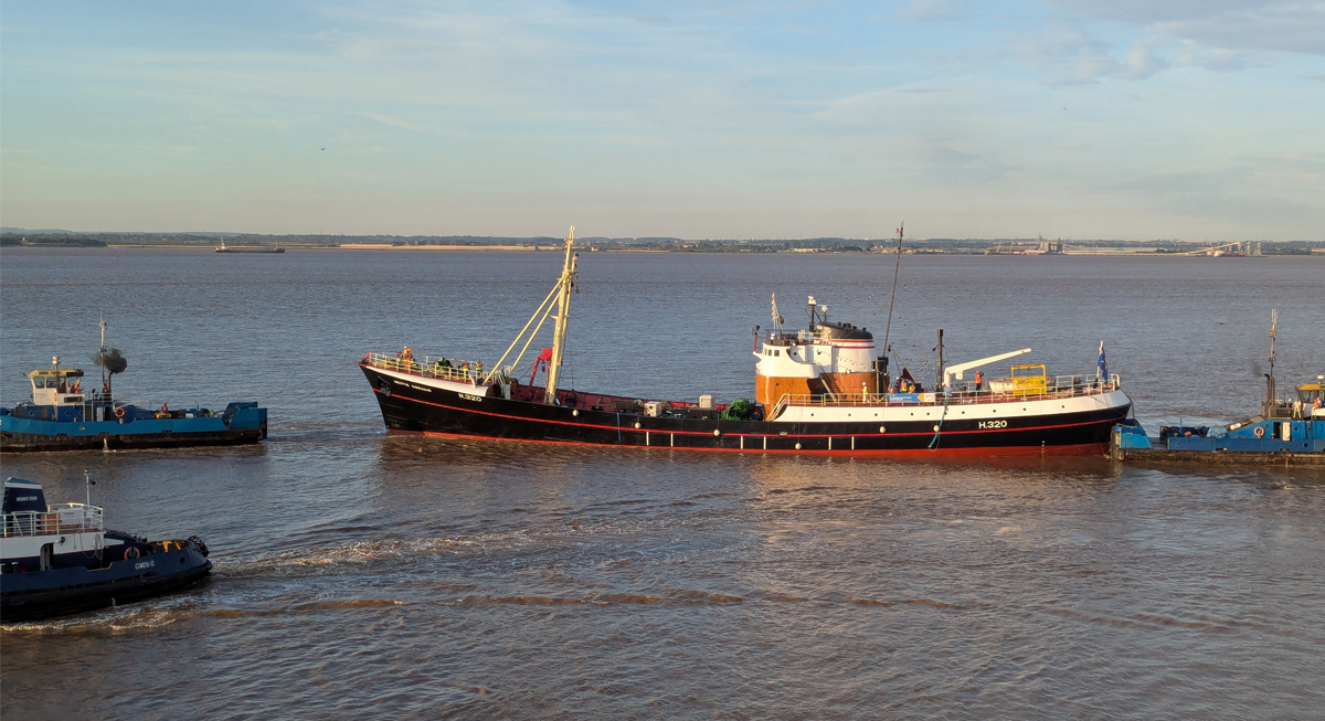 Arctic Corsair successfully moves into final home
